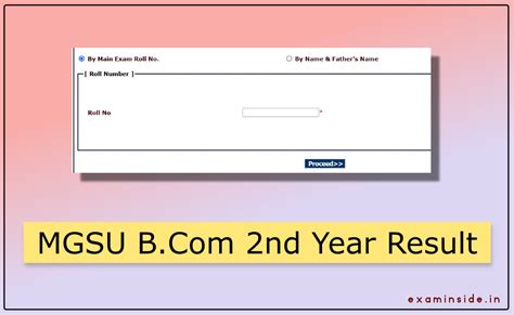 roll number search mgsu result|MGSU Result 2023 Declared: B.A, B.Com, B.Sc, M.A, M.Sc, .